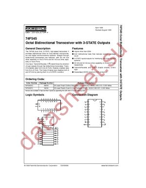 74F545PC datasheet  